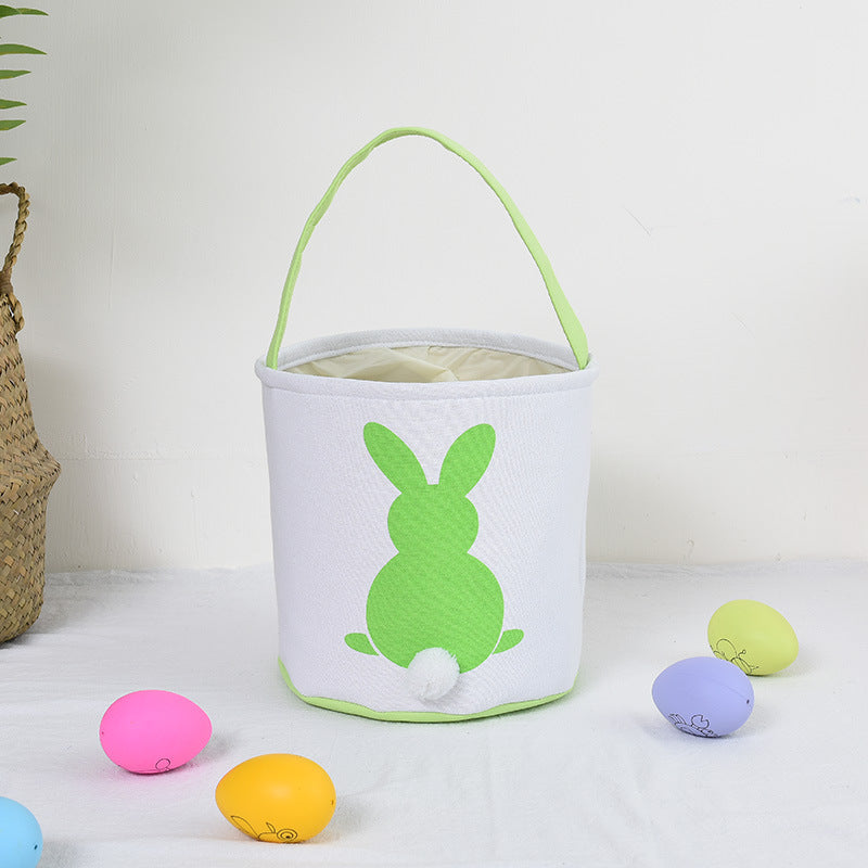 Wholesale 10pcs Easter Basket Plush Rabbit Tail Egg Ornaments